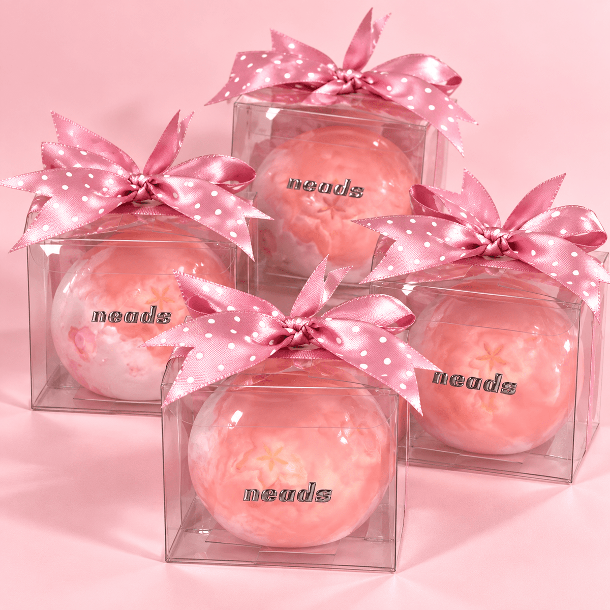 Pink Starfruit Daifuku Squishy – Dual-Texture Sensory Toy Handcrafted Sensory Toy - neads studio