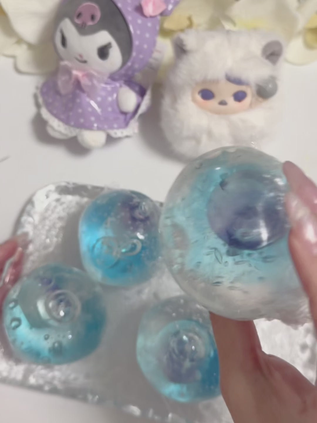 Dreamy Blueberry Coconut Firm Clear Squishy｜neads