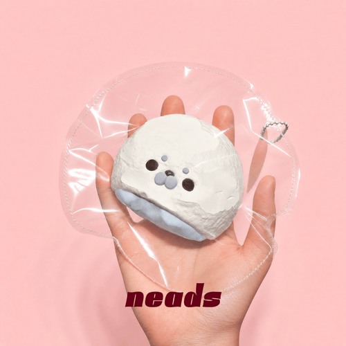 Seal Daifuku Blue-Core Silicone Squishy｜neads Handcrafted Sensory Toy - neads studio