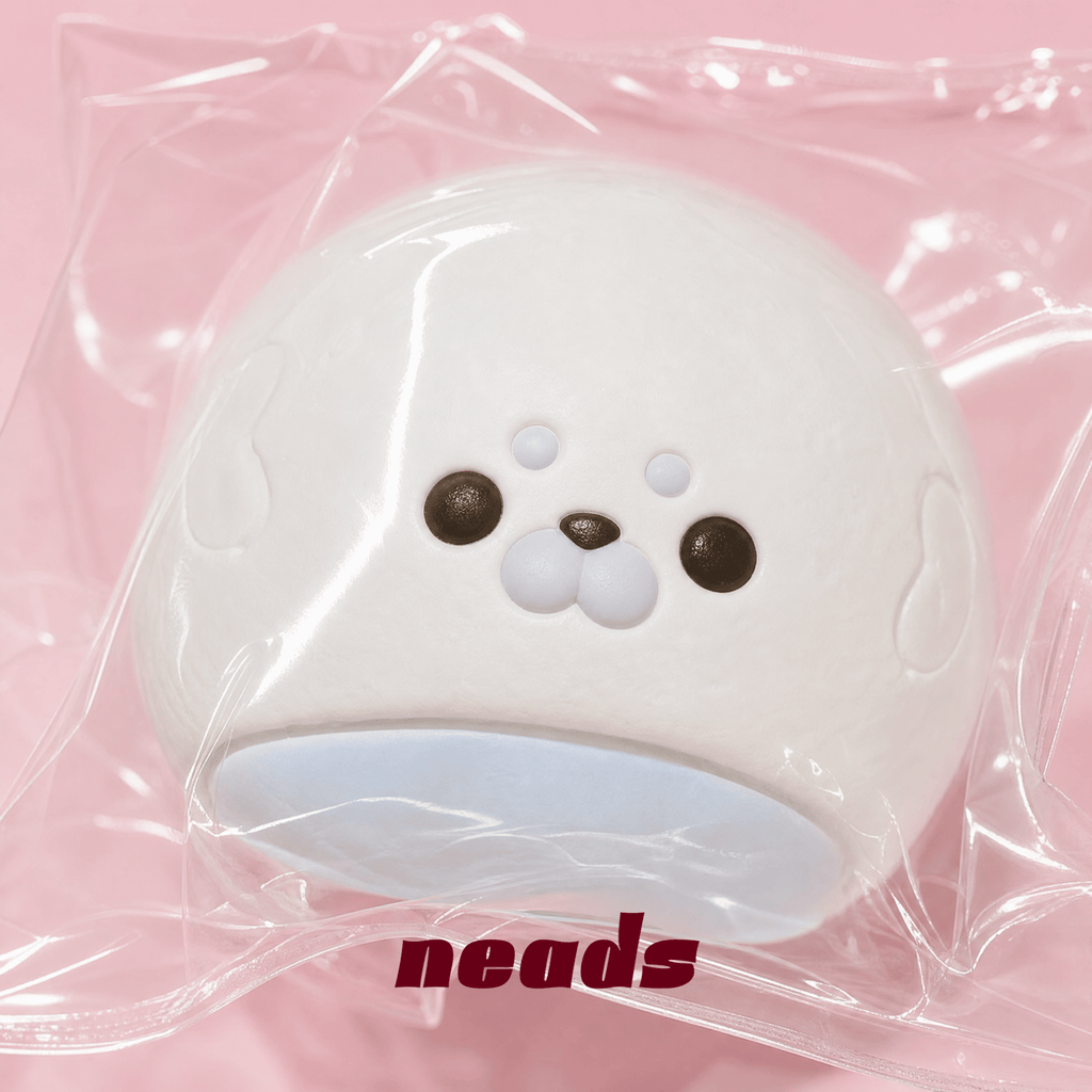 Seal Daifuku Blue-Core Silicone Squishy｜neads Handcrafted Sensory Toy - neads studio