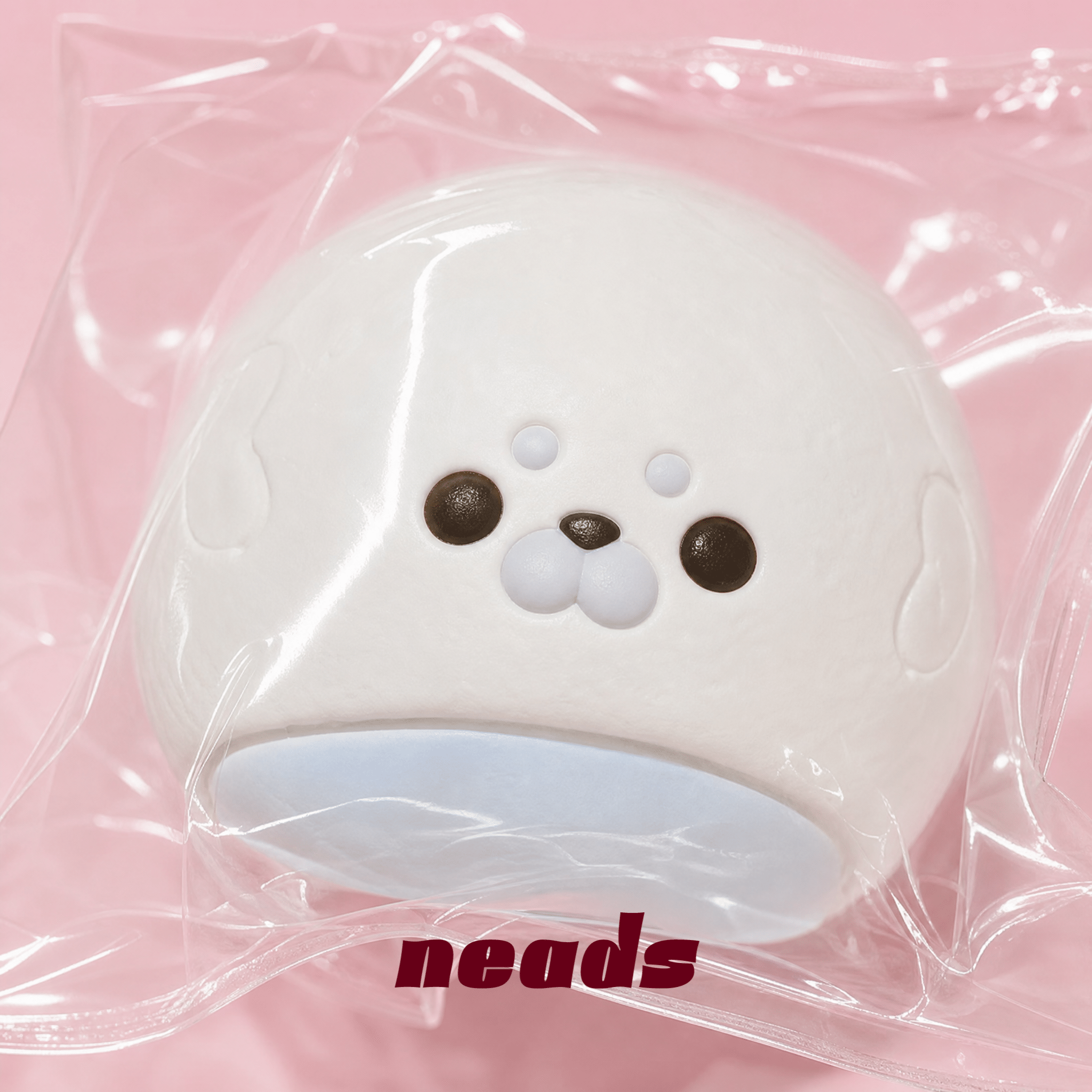 Seal Daifuku Blue-Core Silicone Squishy｜neads Handcrafted Sensory Toy - neads studio