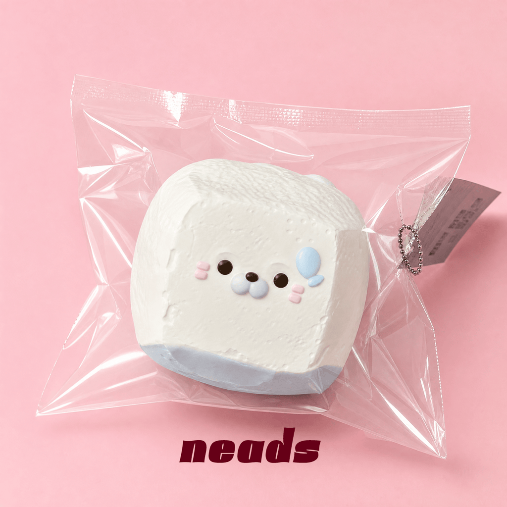 Seal Tofu Water-Cream Silicone Squishy｜neads Handcrafted Sensory Toy - neads studio