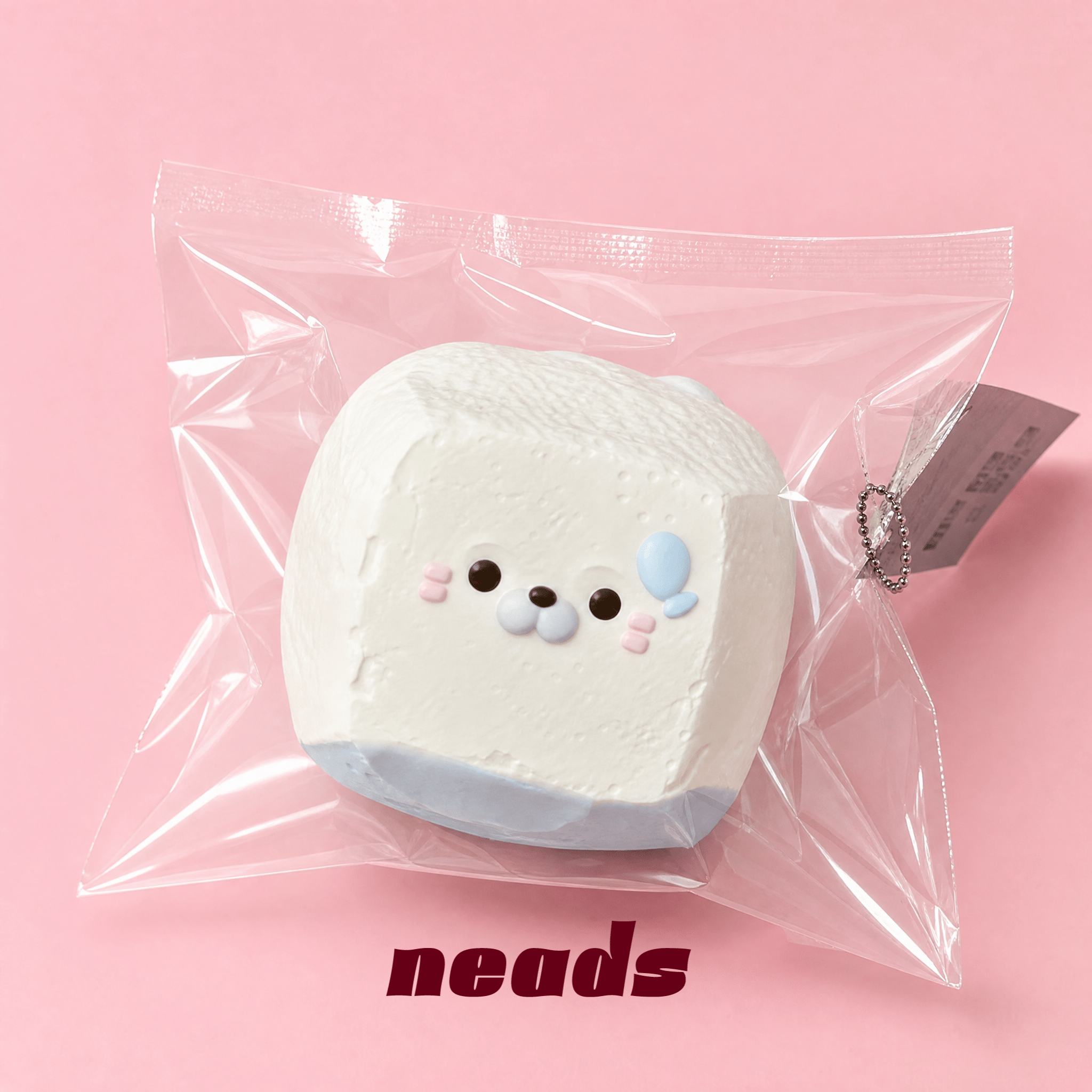 Seal Tofu Water-Cream Silicone Squishy｜neads Handcrafted Sensory Toy - neads studio