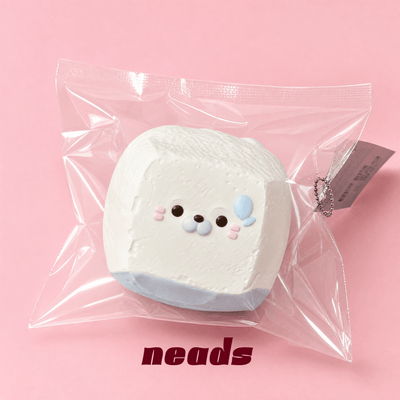 Seal Tofu Water-Cream Silicone Squishy｜neads Handcrafted Sensory Toy - neads studio
