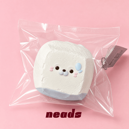 Seal Tofu Water-Cream Silicone Squishy｜neads Handcrafted Sensory Toy - neads studio