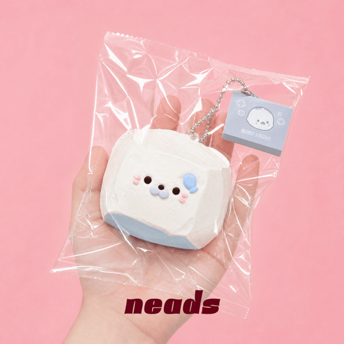 Seal Tofu Water-Cream Silicone Squishy｜neads Handcrafted Sensory Toy - neads studio