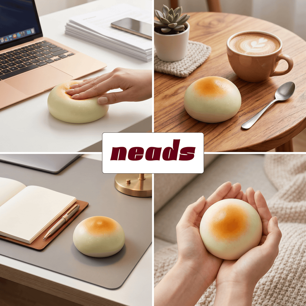 Signature Butter Bun Flagship Ultra-Soft Crunchy Squishy ｜neads Handcrafted Sensory Toy - neads studio