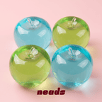 Surreal Maltose Apple Clear Blue & Green Aesthetic Toy | neads Handcrafted Sensory Toy - neads studio