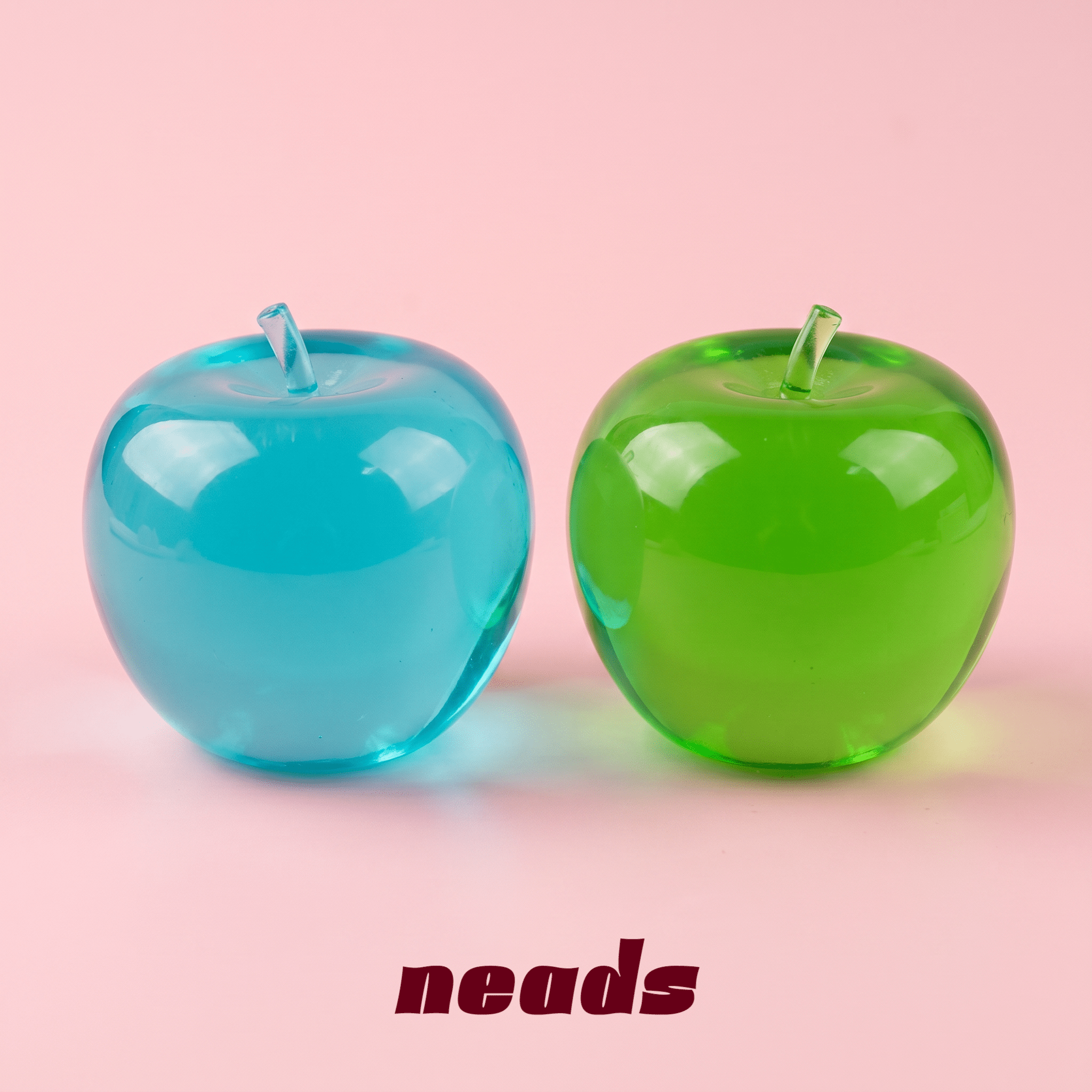 Surreal Maltose Apple Clear Blue & Green Aesthetic Toy | neads Handcrafted Sensory Toy - neads studio