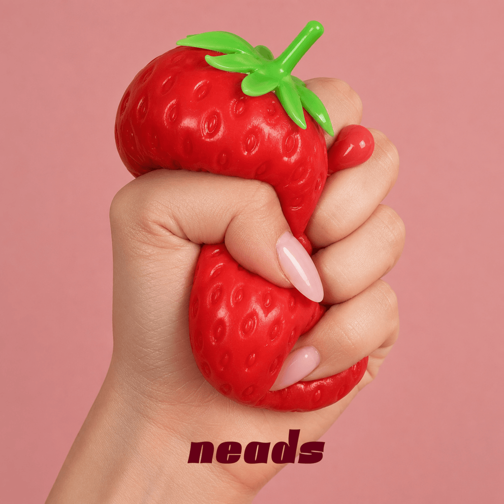 The Crunchy Strawberry Squishy | Hyper-Realistic ASMR Sensory Toy ｜neads Handcrafted Sensory Toy - neads studio