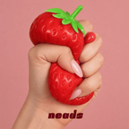 The Crunchy Strawberry Squishy | Hyper-Realistic ASMR Sensory Toy ｜neads Handcrafted Sensory Toy - neads studio