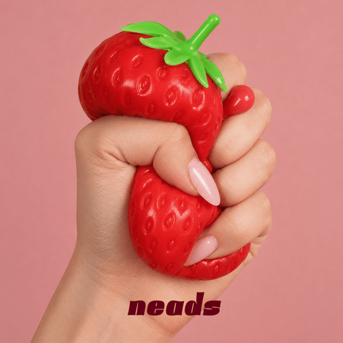 The Crunchy Strawberry Squishy | Hyper-Realistic ASMR Sensory Toy ｜neads Handcrafted Sensory Toy - neads studio