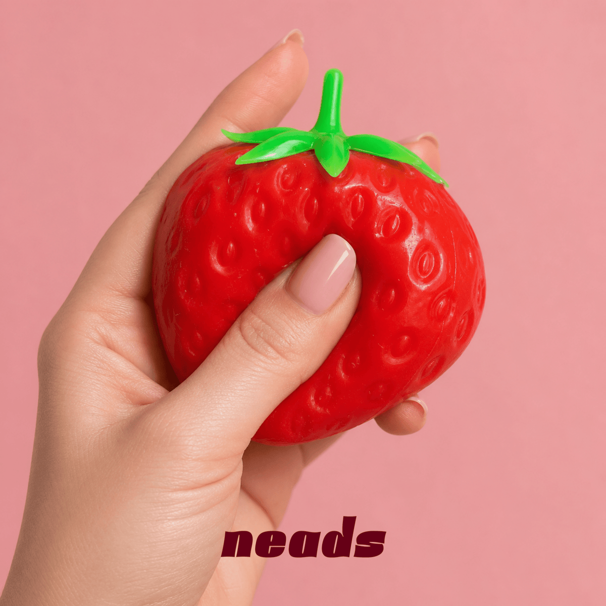 The Crunchy Strawberry Squishy | Hyper-Realistic ASMR Sensory Toy ｜neads Handcrafted Sensory Toy - neads studio