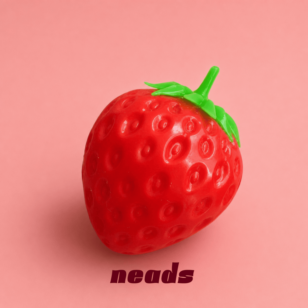 The Crunchy Strawberry Squishy | Hyper-Realistic ASMR Sensory Toy ｜neads Handcrafted Sensory Toy - neads studio