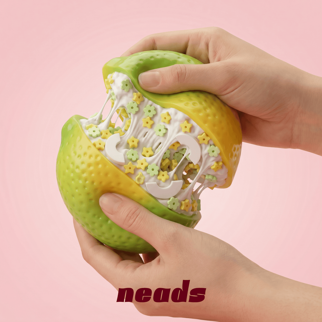 Thermo-Lemon Crunch Color-Changing Sensory Squishy ｜ neads Handcrafted Sensory Toy - neads studio