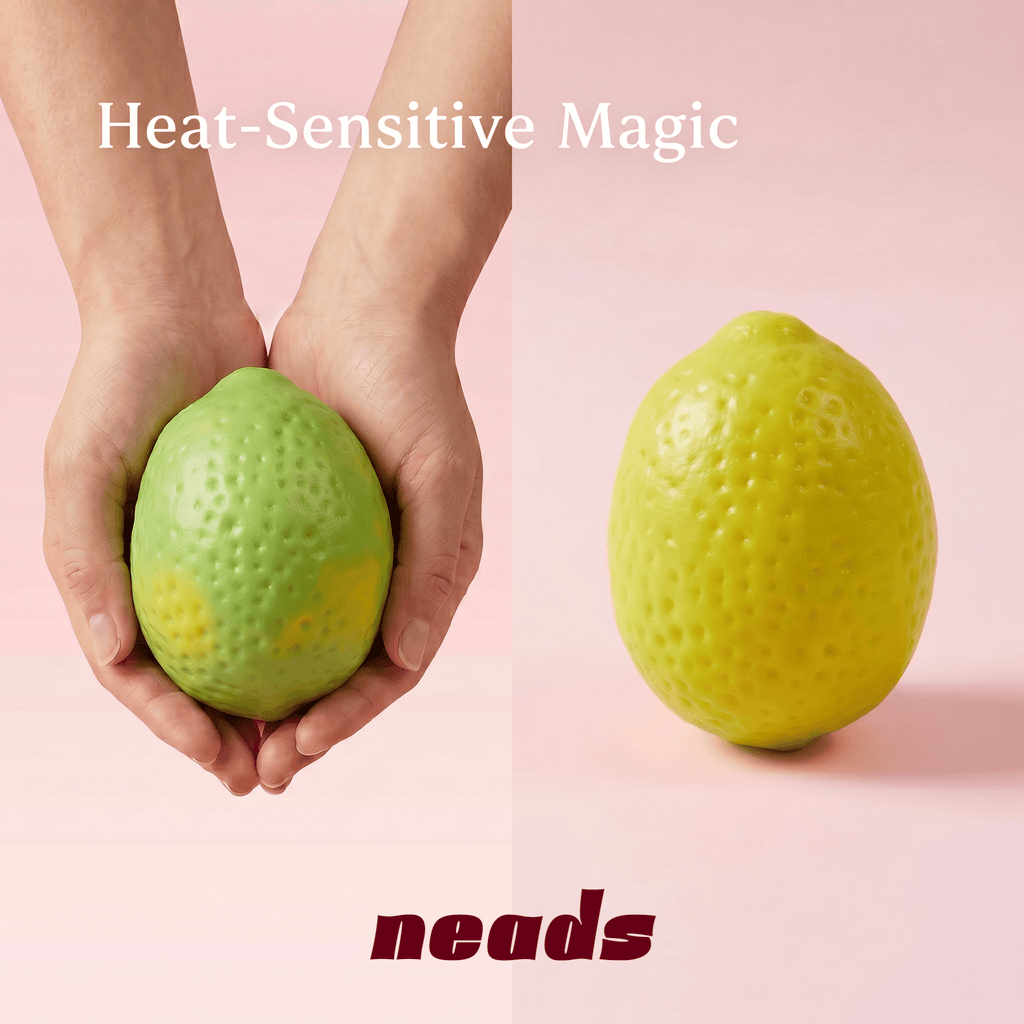 Thermo-Lemon Crunch Color-Changing Sensory Squishy ｜ neads Handcrafted Sensory Toy - neads studio