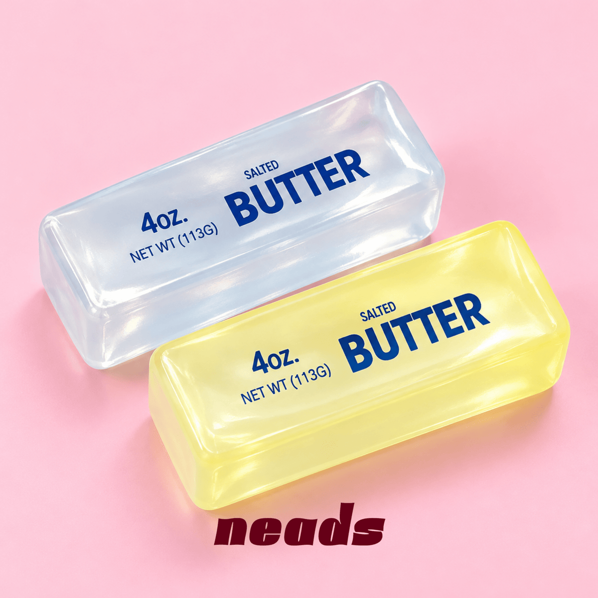 Translucent Crystal Butter Stick Vaseline Squishy Handcrafted Sensory Toy - neads studio