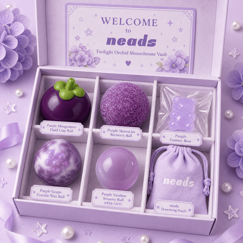 Twilight Orchid Monochrome Vault Aesthetic Purple Sensory Bundle ｜neads Handcrafted Sensory Toy - neads studio