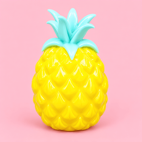 Two-Tone Pineapple Soft Crunch Squishy – ASMR Toy Handcrafted Sensory Toy - neads studio