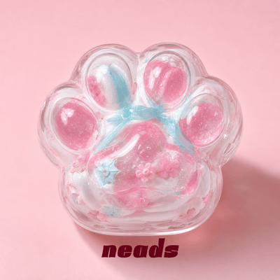 Viral Bubblegum Block Cat Paw – Must-Have Tactile Squishy Handcrafted Sensory Toy - neads studio