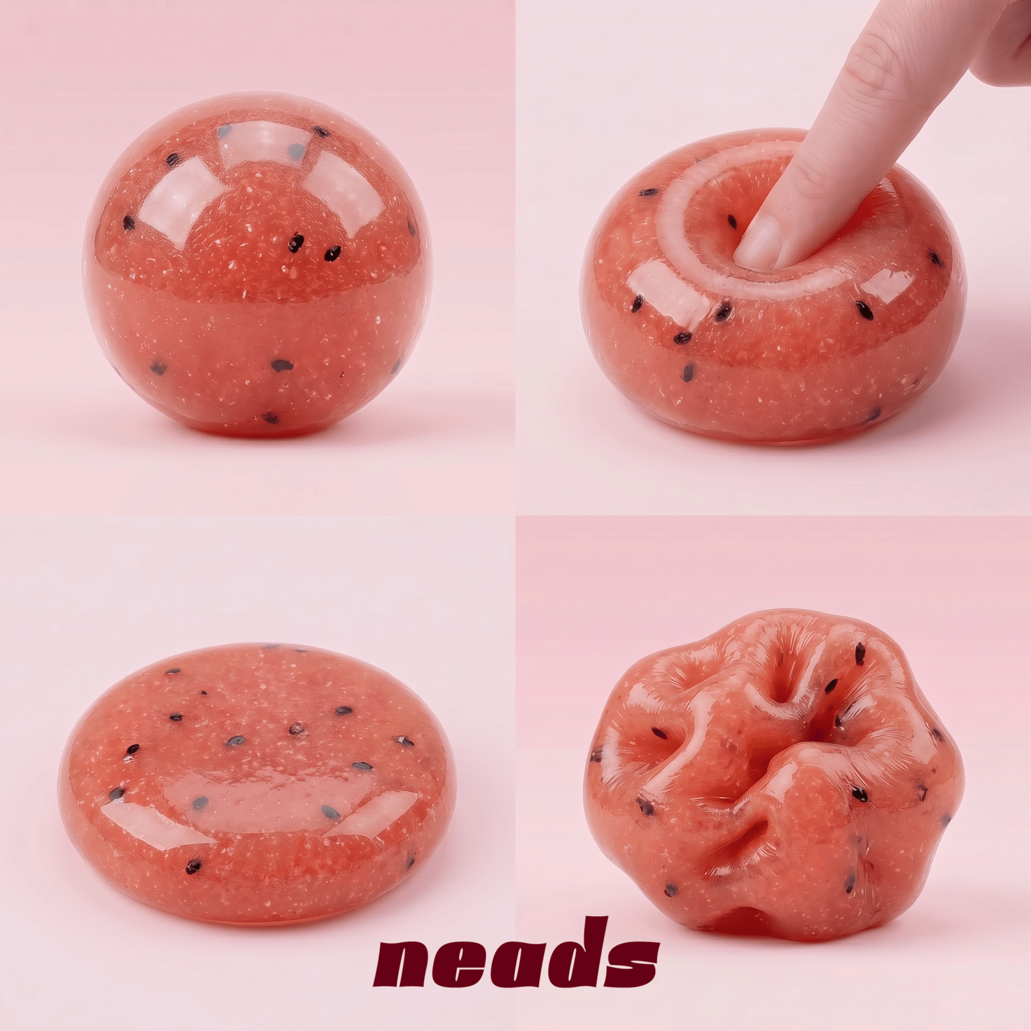 Watermelon Slushie Moldable Icee Sensory Squishy｜neads Handcrafted Sensory Toy - neads studio