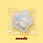 Winter Star Ultra-Soft Snowman Squishy｜neads Handcrafted Sensory Toy - neads studio