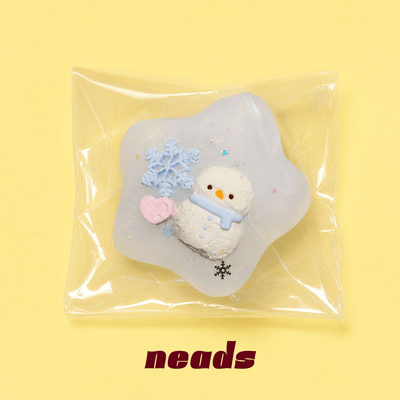 Winter Star Ultra-Soft Snowman Squishy｜neads Handcrafted Sensory Toy - neads studio